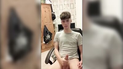 Gay Soccer Player Jacks Off Massive Cock