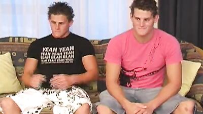 Double Dose - Aussie Surfer Twins: Muscle Boys Handjob Porn