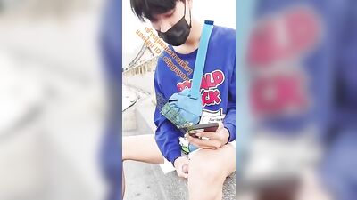 Asian Public Jack off Gay Porn - Explore the Wildest Asian Cum Shots in Public!