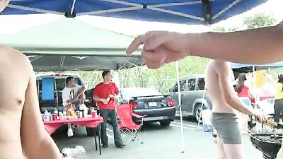 Public BJ Frat Pledge - WTF! - Cum Shots, Amateur, Fun, Outside, Exhibitionist