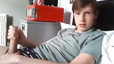 Young Bedroom Boy Cums Again - Explosive Amateur Solo Performance!