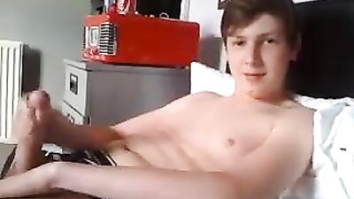 Young Bedroom Boy Cums Again - Explosive Amateur Solo Performance!
