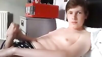 Young Bedroom Boy Cums Again - Explosive Amateur Solo Performance!