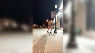 Jerking off on Main Street - The Return!