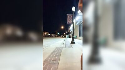 Jerking off on Main Street - The Return!