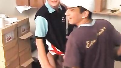 Mailroom Mayhem Returns: A Blond Boy Orgy!