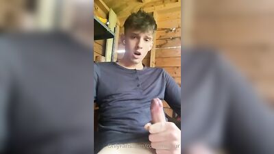 Connors Dark Blue Cumshot - A Gay Porn Classic!