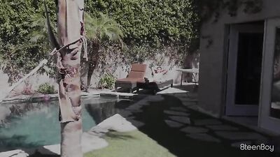 Hot Gay Twink Pool Couple Sex Show: Porn Video with a Twist!