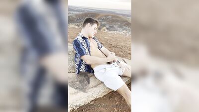 Outdoor JO - Handsome Fans Only Boy Porn - Cum Shots Handjob Public