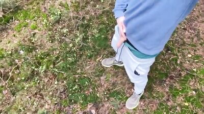 Teen Outdoor Pissing & Jerking: Boys Porn Adventure