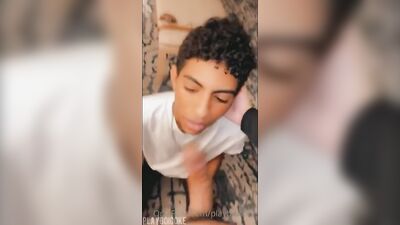 Gay Porn Twink Threesome: Big Cocks, Black Fun!