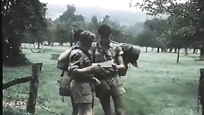 Gay Porn Trailblazers: Scouts in Action - Vintage Cum Shots