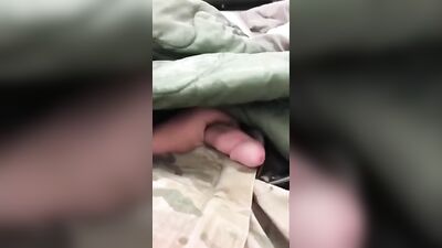Military Camp Masturbation - Soldier Hidd*en Jerk!