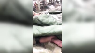 Military Camp Masturbation - Soldier Hidd*en Jerk!
