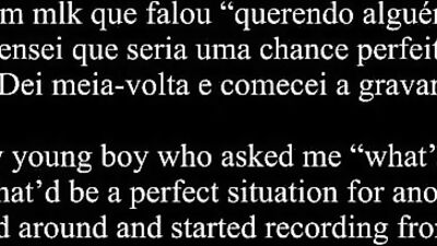 Brazilian Homeless Boy Gets Head Again! - Big Cocks, Action Amateur