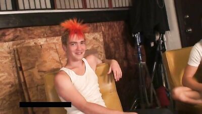 Colorful Mohawk Frenzy - Bareback Cum Shots!