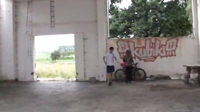Naked Euro Biker Boys: Abandoned Factory Orgasms