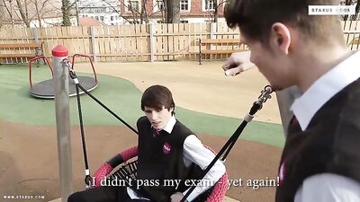 College Raw Fun Fuck Cum Shots - After Failing Exam, Students Cheered Up with a Wild Sex