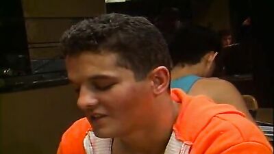 Lunch Break Boys Gay Porn: Action Music Oral Twinks Fucking Café