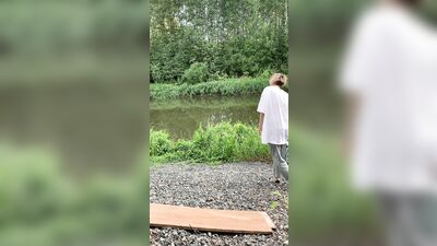 Public Woods Cummers: Amateur Big Cocks and Cum Shots by the Lake Boys Porn