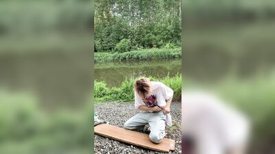 Public Woods Cummers: Amateur Big Cocks and Cum Shots by the Lake Boys Porn