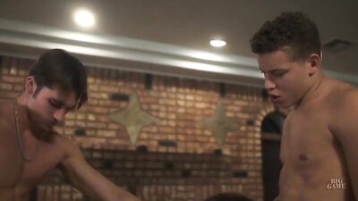 Jealousy-Inducing Gay Porn Spit Roast Triple Threat