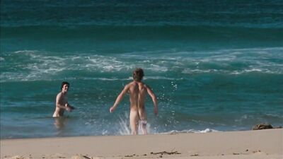 Young Twinks Secret Beach Affair: Steamy Nude Swimming Adventure!