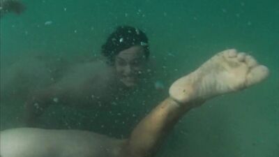 Young Twinks Secret Beach Affair: Steamy Nude Swimming Adventure!