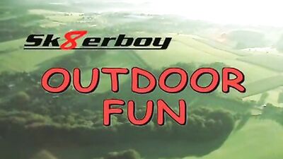 Skater Boys Outdoor Gangbang: Four Throat Fucks and More!