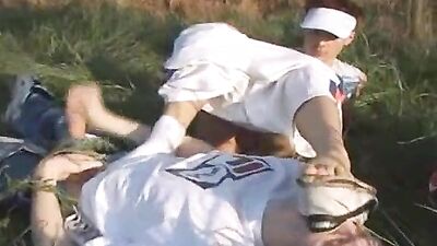 Skater Boys Outdoor Gangbang: Four Throat Fucks and More!