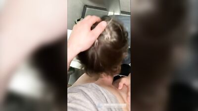 Gym Bathroom Blowjob: Gay Amateur Oral Action Public