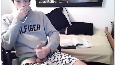 Home Work and A Big Dick: Gay Porn Web-Cam Adventures