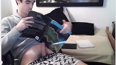 Home Work and A Big Dick: Gay Porn Web-Cam Adventures