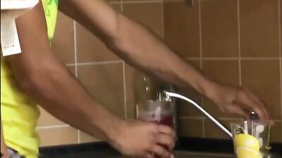 Raw And Real: Twinks Bareback In The Kitchen