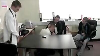 Gay Teen Twink Office Orgy