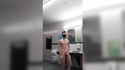 Stripped Bare: Caught Jerking Off in Public Bathroom! Big Cocks, Cum Shots, Amateur Porn!