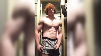 Ginger Strips & Blows His Baby Juice for Hungry Boys!