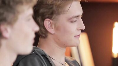 Twink Sex Frenzy in Living Room: JBS Gay Tube Duo Porn Action!