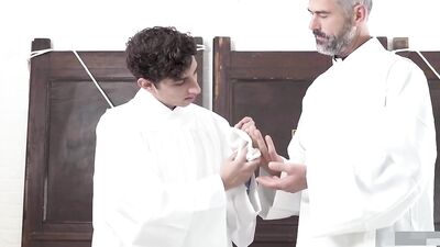 Gay Porn Blessing: The Step Son and Father Action