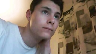 Young Phimosis Boy - Cumming on Webcam!