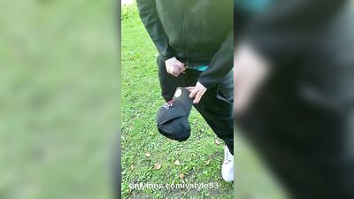 Cum on Cap Boys Porn - Get Ready for the Ultimate Public Outdoor Masturbation Adventure!
