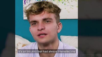 Raw French Twinks Bareback Fun: Cumming All Over Their First Interview!