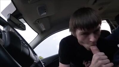 Young Blondie Gags on Cum Shots: A Frat Boys Oral Delight