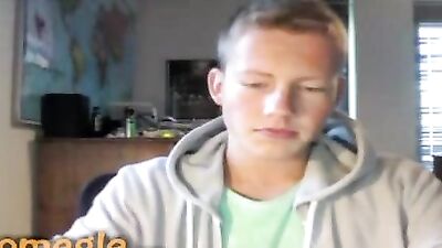 Blond Twink JO Cumshot: Stripping To Your Underwear Never Felt So Good!