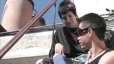 HideOut Horny Threesome - Latino Cum Shots