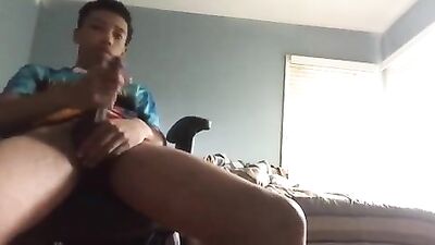 Black College Boys Porn: Beating Off in Their Dorm Room