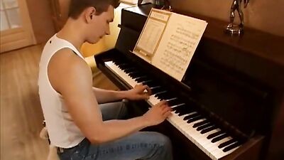 The Pianists Tuneful Trio: Young Lads Play on the Bedroom Piano!