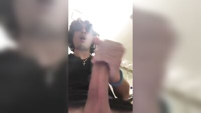 Latino Long Hair Boy - Webcam Cumming Extravaganza