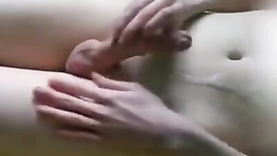 Shaved teen makes big mess again! Experience the ultimate web-cam handjob with this hot solo jerk session!