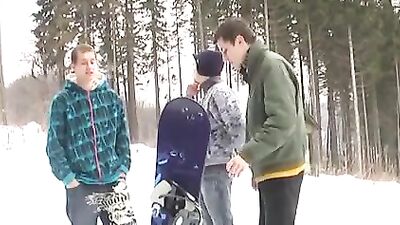 Winter Twink Frenzy: Cum Shots & Music Porn